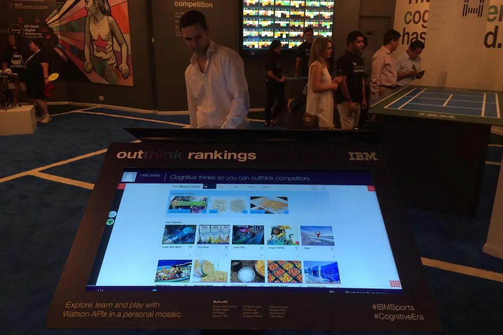 Kiosk at 2016 US Open